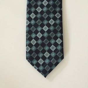 Haggar Blue Diamond Print Tie